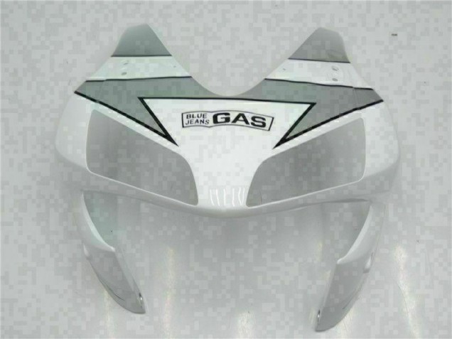 Weiß Silber Repsol 03-04 Honda CBR600RR Motorrad Verkleidung Weiß Silber Repsol 03-04 Honda CBR600RR Motorrad Verkleidung