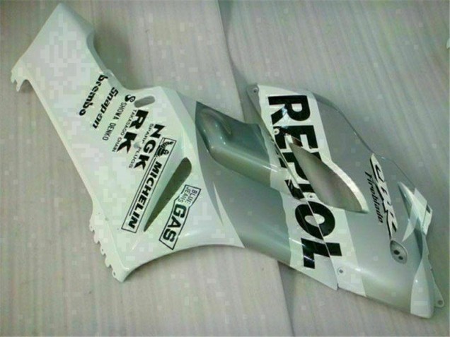 Weiß Silber Repsol 04-05 Honda CBR1000RR Motorrad Verkleidung Weiß Silber Repsol 04-05 Honda CBR1000RR Motorrad Verkleidung