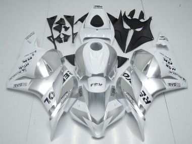 Weiß Silber Repsol 09-12 Honda CBR600RR Motorrad Verkleidung