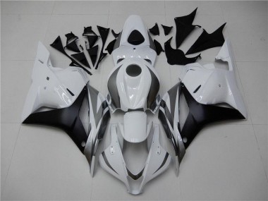 Weiß Silber Schwarz 09-12 Honda CBR600RR Motorrad Verkleidung