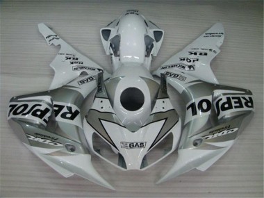 Weiß Silber Schwarz Repsol 04-05 Honda CBR1000RR Motorrad Verkleidung