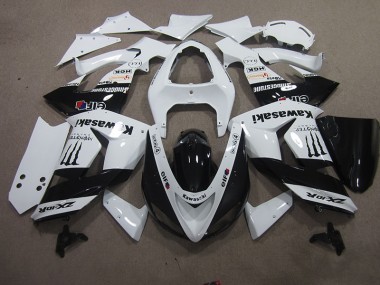 Weiß Touch4 Monster 06-07 Kawasaki ZX10R Motorrad Verkleidung