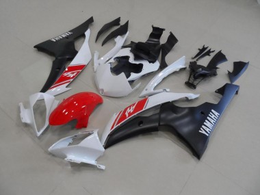 Weiß Und Matt Schwarz 08-16 Yamaha YZF R6 Motorrad Verkleidung