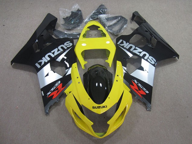 Yellow Schwarz Silber 04-05 Suzuki GSXR 750 Motorrad Verkleidung Yellow Schwarz Silber 04-05 Suzuki GSXR 750 Motorrad Verkleidung
